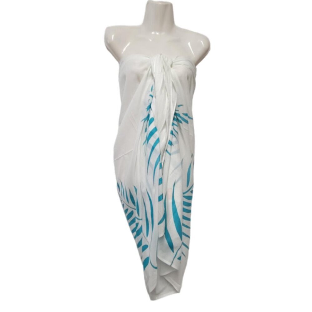 Womens Cotton Beach Wrap Sarong Handpainted Batik Wrapskirt Pareo Beachwear-NEW